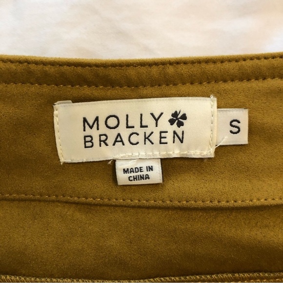 MOLLY BRACKEN faux suede belted skirt. Size S. - Picture 6 of 11